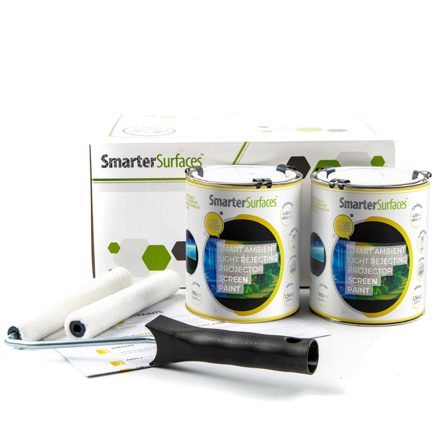 Ambient light rejecting projector screen paint full kit