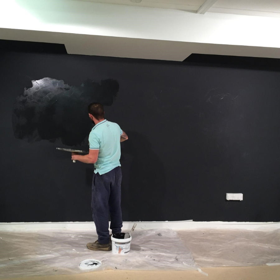Application black projector screen paint