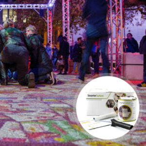 Floor projector screen paint