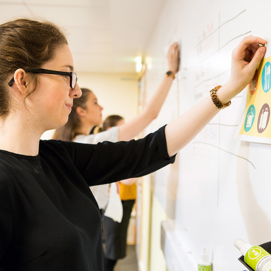 Magnetic whiteboard dry erase wallpaper - dual uses