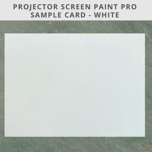 Projector screen paint pro sample A4 card