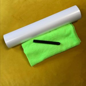 Self adhesive whiteboard film low sheen large 24×12 sample