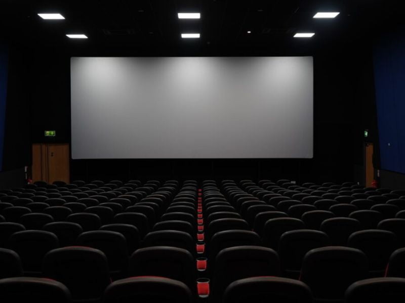 Acoustically Transparent Screen Paint in movie theatres