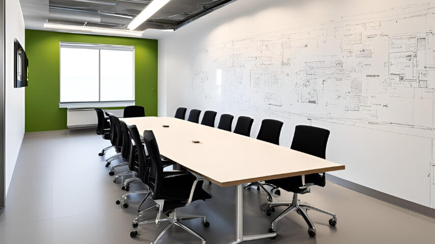 whiteboard walls for architect and designers office